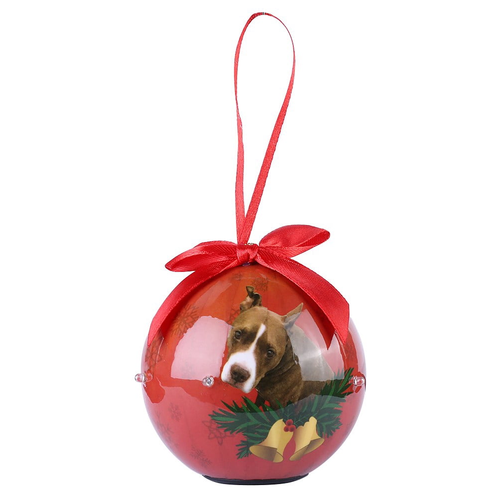 Dog Collection Twinkling Lights Christmas Ball Indoor Decorative Ornament
