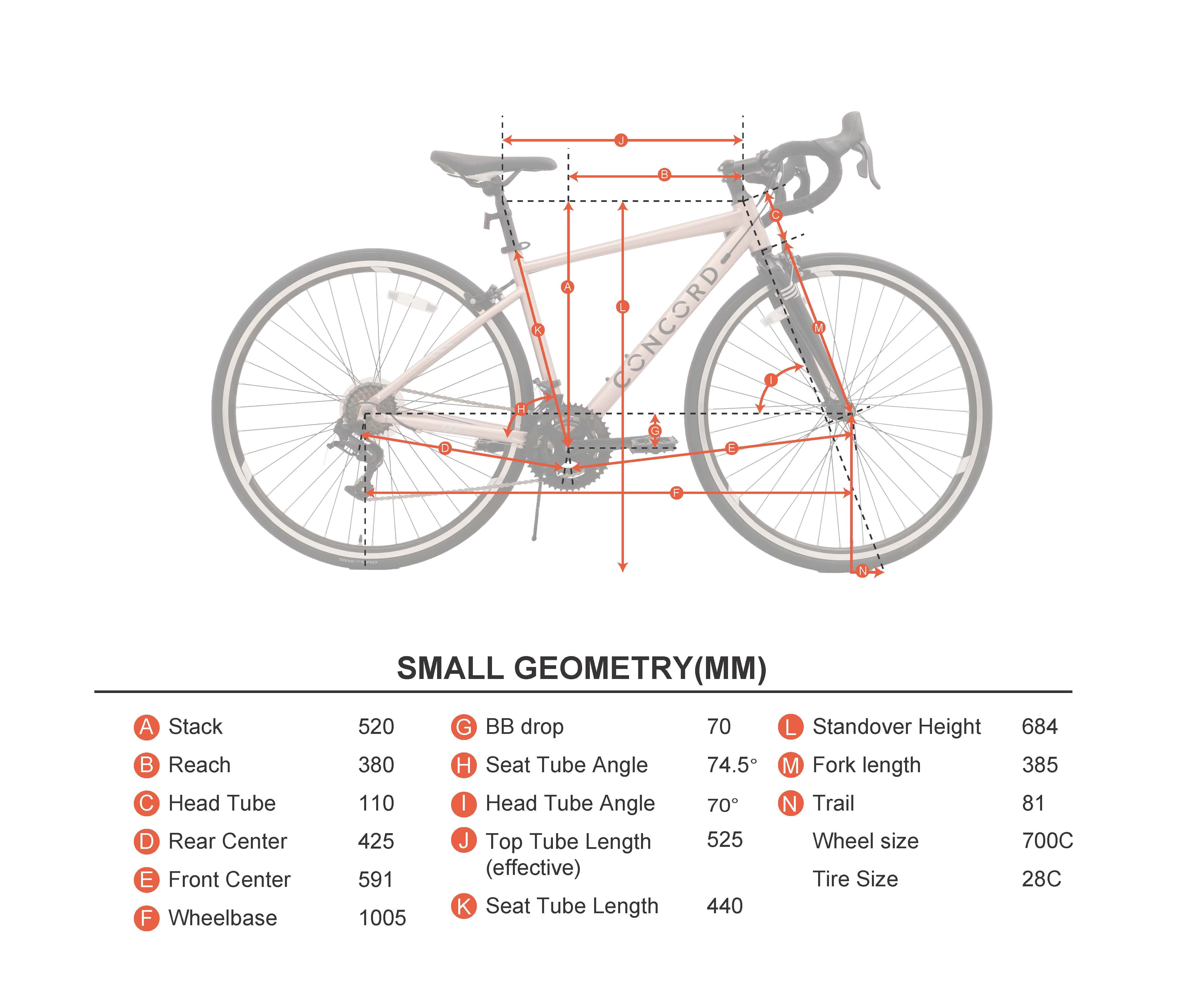 Concord 700C Alaris 2x7 Speed Road Bike, Pink, Size Small, Fits Riders 5'1"-5'5", Adult, Unisex