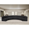 thumbnail image 2 of Meridian Furniture Arc Black Vegan Leather Modular Sectional, 2 of 12