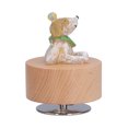 thumbnail image 2 of Caja de música de animales de madera ANGGREK redonda portátil DIY para decoración de muebles para regalos de vacaciones, 2 of 8