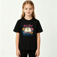 thumbnail image 2 of Girl Loves Jesus Girls Graphic Tee, Retro Open Bible Church 100% Cotton Kids Short Sleeve T-Shirt, 2 of 5