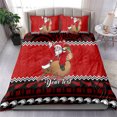thumbnail image 2 of Juego de cama navideño personalizado Kiwi Santa Claus Maori Meri, 2 of 4