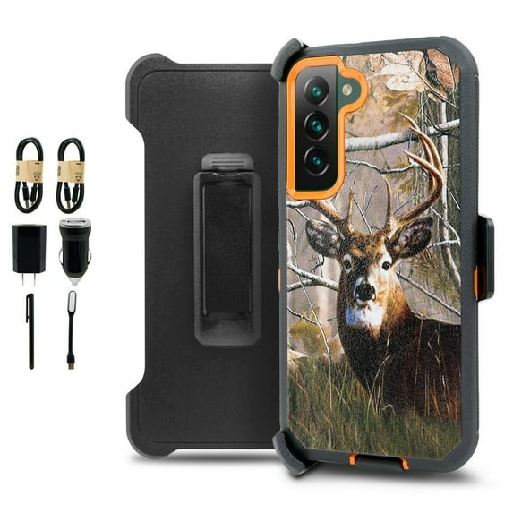 Value Pack ! for Samsung Galaxy S22 Phone Case 360° Cover Clip Kickstand Holster Hybrid Shock Bumper