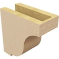 thumbnail image 5 of 4"W x 8"D x 8"H Classic Van Buren Rough Cedar Woodgrain TimberThane Corbel, Primed Tan, 5 of 6
