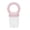Light Pink, variant on LAZIOEGR Food Grade Silicone Baby Fruit Feeder Food Feeder Pacifier, Yellow, 3.98 x 2.17 x 1.30 inches / 101 x 55 x 33 mm