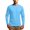 Sky Blue, variant on Dursoulink Sun Protection Long Sleeve Round-Neck Shirt for Men, UPF 50 UV Blocking, Breathable Polyester Spandex Blend, Loose Fit, Packable Design, Elastic Fabric