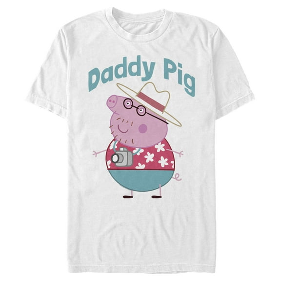 Men's Peppa Pig Daddy Pig Tourist Graphic T-Shirt