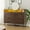 Dark Brown, variant on Homhougo Dresser TV Stand, Dresser for Bedroom With LED Light & Charging Station Entertainment Center With Storage 8 Drawers Wooden Dressers With Open Space Wide Drawers for Living Room, Light Brown