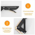 thumbnail image 3 of Soporte de escritorio plegable de 2 piezas, ajustable, para borde de escritorio, sin perforaciones, de metal, organizador para oficina en casa, extensión para computadora., 3 of 4