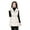 Beige 2XL, variant on Women Winter Coat Padded Stand Collar Mid Length Sleeveless Windproof Jacket Slim Fit Keep Warm Elastic Waist Zipper Closure Waistcoat