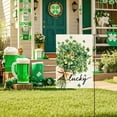 thumbnail image 3 of Uuowzo Happy St Patrick's Day Garden Flags for Outside, Lucky Clovers Small Seasonal Decoration for Holiday Irish Anniversary Yard Outdoor Decor 12x18 Inch, 3 of 5
