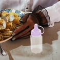 thumbnail image 4 of SEWACC 4Pcs Purple Condiment Squeeze Bottles Portable for Sauce Storage and Easy Dispensing, 4 of 8