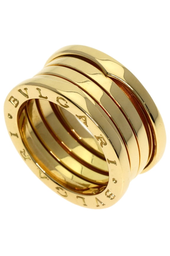Pre-Owned BVLGARI B-zero1 4-band ring #53, 18K yellow gold, women's.