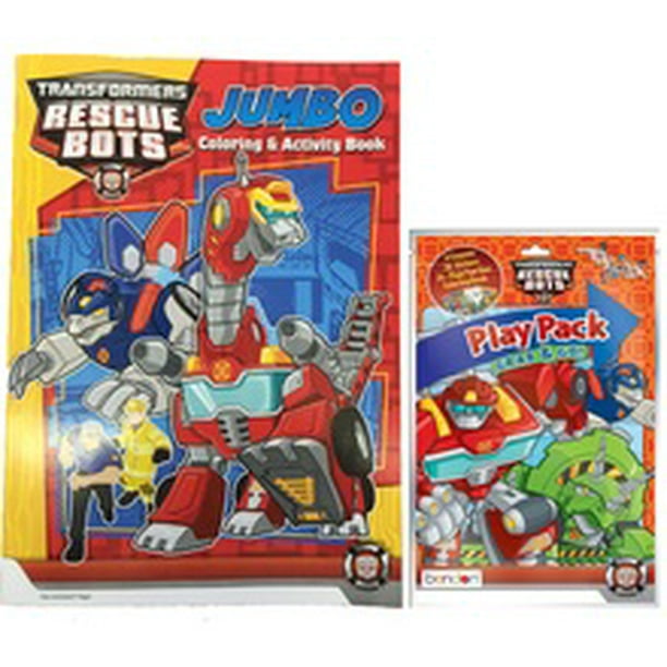 Download Transformers Rescue Bots Coloring Book And Grab N Go Play Pack Red Walmart Com Walmart Com