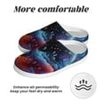 thumbnail image 6 of Fotbe Outer Space Floating Numbers And Letters Pattern Women's Fuzzy Curly Fur Memory Foam Loafer Slippers Indoor Outdoor Slippers Winter Home Shoes-42/43, 6 of 7