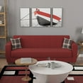 thumbnail image 2 of Ottomanson Haven Sofa Bed with Storage 71", Burgundy Chenille, 2 of 9