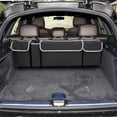 thumbnail image 7 of Car Trunk Organizer and Storage for Men and Women, Backseat Hanging Organizer, Waterproof, Collapsible Cargo Storage Bag with 4 Pockets, Car Interior Accessorie for SUV, Truck, MPV, Black, 7 of 7