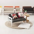 thumbnail image 2 of Yokua Miniature Leather Sofa Chair Dollhouses Furniture Living Room Decoration, 2 of 20