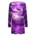 thumbnail image 5 of WXLWZYWL Halloween Cardigan for Women Funny Halloween Print Open Front Cardigans Long Sleeve Sweater Coats Tops, 5 of 5