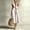 White, variant on Women's V Neck Sleeveless Self Belt Midi Dress, Fake Two Tone Layered Loose Casual Dress with Side Pockets Blue XL(XL)