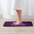 thumbnail image 2 of Doormats Floor Mat Merry Christmas Tree Shine Stars Purple Christmas Tree Winter Snow Lightweight Funny Area Rug Entrance Front Door Rugs Non-Slip Indoor Garden Kitchen Bathroom 23.6 x15.7 Inch, 2 of 4
