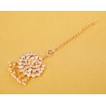 thumbnail image 3 of Sunsoul by Touchstone Indian Bollywood Traditional Kundan Polki Look Rhinestone Faux Pearls Bridal Designer Jewelry Mangtika Head Accessory In Gold Tone For Women., 3 of 3