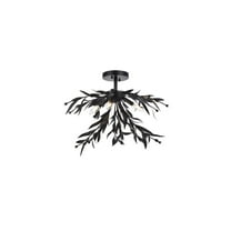 Priscilla 23 inch flush mount in black