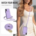 thumbnail image 2 of For iPhone XS/X Phone Case Wallet Card Holder,RFID Blocking PU Leather Back Magnetic Flip Kickstand Folio Case Wrist Lanyard & Crossbody Strap Protective Women Girls Cover,Violet, 2 of 8