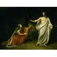 thumbnail image 2 of Ivanov, Alexander 14x12 Gold Ornate Wood Framed with Double Matting Museum Art Print Titled - Christs Appearance to Mary Magdalene after the Resurrection, 2 of 4