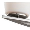 thumbnail image 3 of Woodbridge Lighting Meridian 2-Light Steel and Glass Bath Light in Satin Nickel, 3 of 3