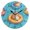 Black, variant on Cartoon Capybaras with Swimming Circles Round Wall Clock Silent Analog Battery Operated Black Pointer Home Decor 9.84" Diameter