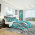 thumbnail image 4 of Designart 'Grey and Yellow Abstract Pattern' Modern & Contemporary Bedding Set - Duvet Cover & Shams, 4 of 4