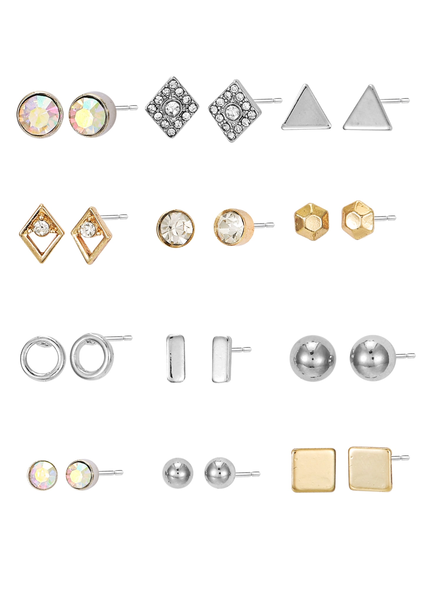 NEW Lot Of Time And Tru Women\'s Pierced Earrings And accessories Silver And Gold Earrings Time And Tru main image 3