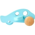 thumbnail image 4 of Hape Little Plane Kid's Wooden Toy Vehicle ,L: 4.9, W: 2.6, H: 3.8 inch, Blue and Beige, 4 of 7
