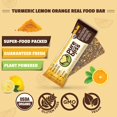 thumbnail image 2 of Organic Real Food Bars (Turmeric Lemon Orange) Grain Free - Paleo Friendly - Non-GMO, Gluten Free, Vegan, Nutrition Bars, Super Food Energy Bars, Ayurvedic & Adaptogen Herb Blend, Healthy Sn, 2 of 5