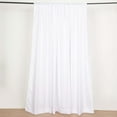 thumbnail image 6 of Efavormart 2 Pack | White Polyester Drapery Panels With Rod Pockets, Photography Backdrop Curtains, 5ftx8ft - 130 GSM, 6 of 11