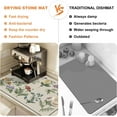 thumbnail image 4 of Dish Drying Mat for Kitchen Counter, 15.7"x23.6" Absorbent Mat with Green Plant Pattern, Dish Drainer Rack Mat for Countertop Coffee Maker, Dining Room Decoration, 4 of 5