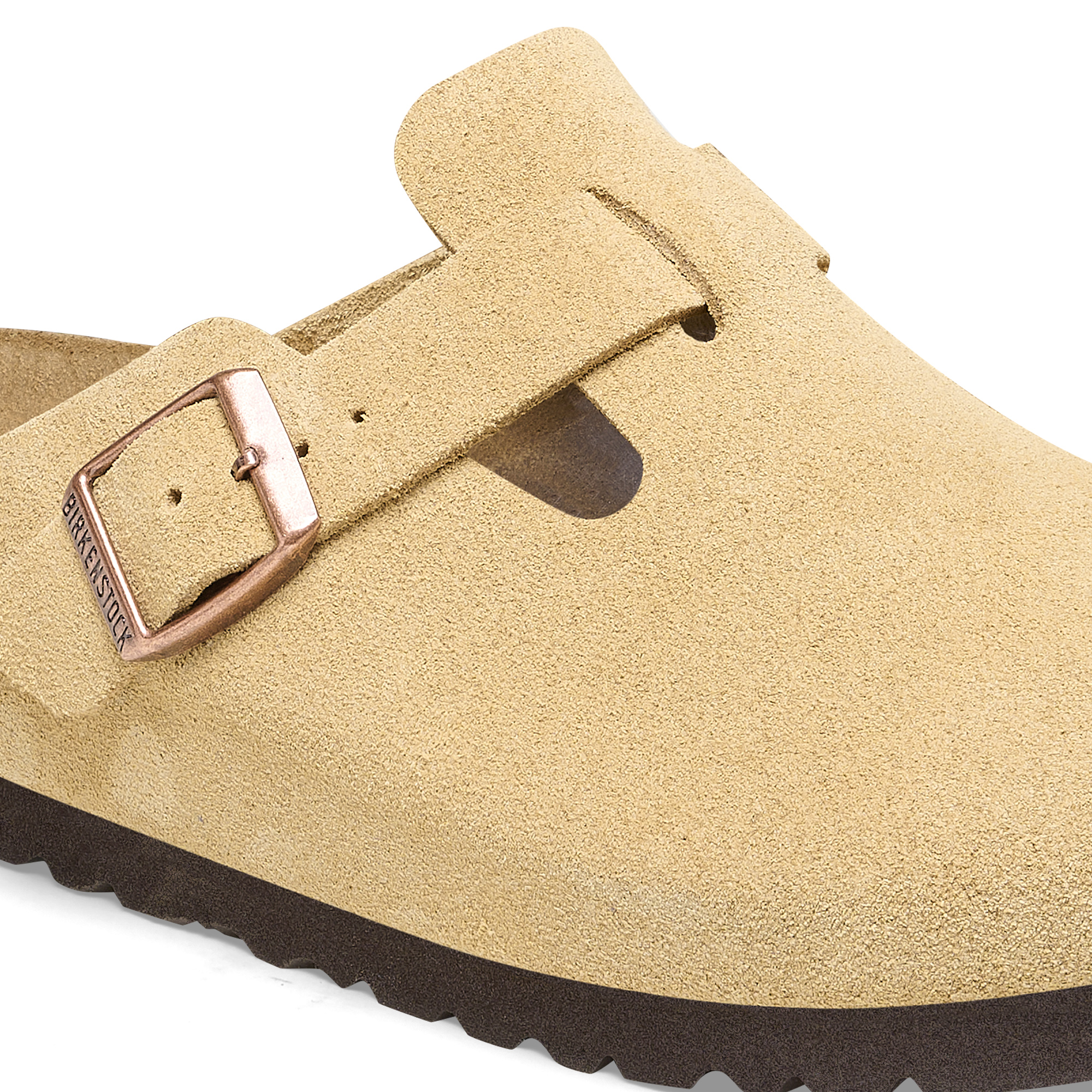 Birkenstock Boston Narrow Unisex Shoes Size 6, Color: Latte Cream