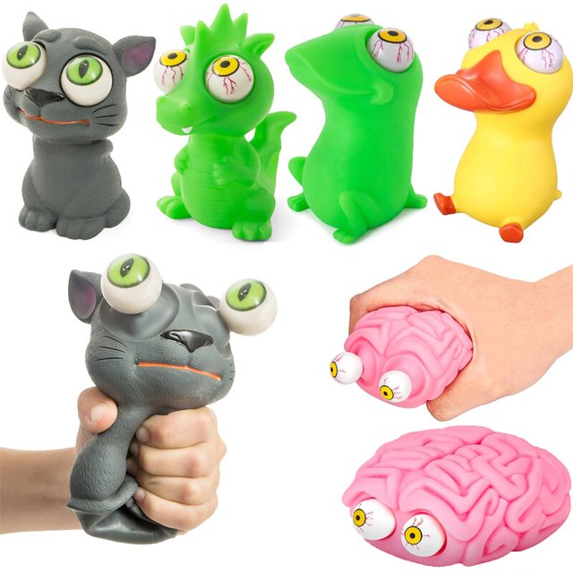 Eye Popping Flippy Squeeze Toy Stress Reliever Antistress Fidget Halloween Christmas Children Kids Party Favors Gifts heqiyong toy
