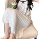 thumbnail image 3 of Vestido de mujer con tirantes finos camisón sin mangas camisola para el hogar blanco L, 3 of 8