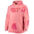 thumbnail image 2 of Men's Fanatics Red Chicago Bulls Big & Tall Wordmark Cloud Dye Pullover Hoodie, 2 of 3