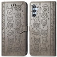 thumbnail image 4 of Étui à Rabat pour FOXDOCK Samsung Galaxy A56 5G, Étui à Rabat en Cuir PU Gaufré Chat et Chien avec Fentes pour Cartes, Support, 4 of 6