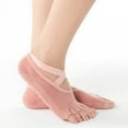 thumbnail image 3 of Yoga Socks for Women with Grip & Non Slip Toeless Half Toe Socks for Ballet Pilates Barre Dance, 3 of 7