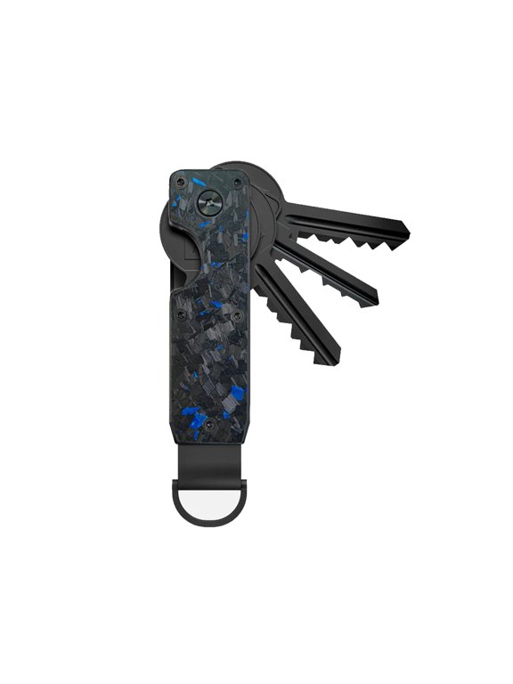 FUNTINGTREE Compact Metal Key Organizer, Minimalist Key Case, Secure Keychain Holder for 2-6 Keys, Unisex