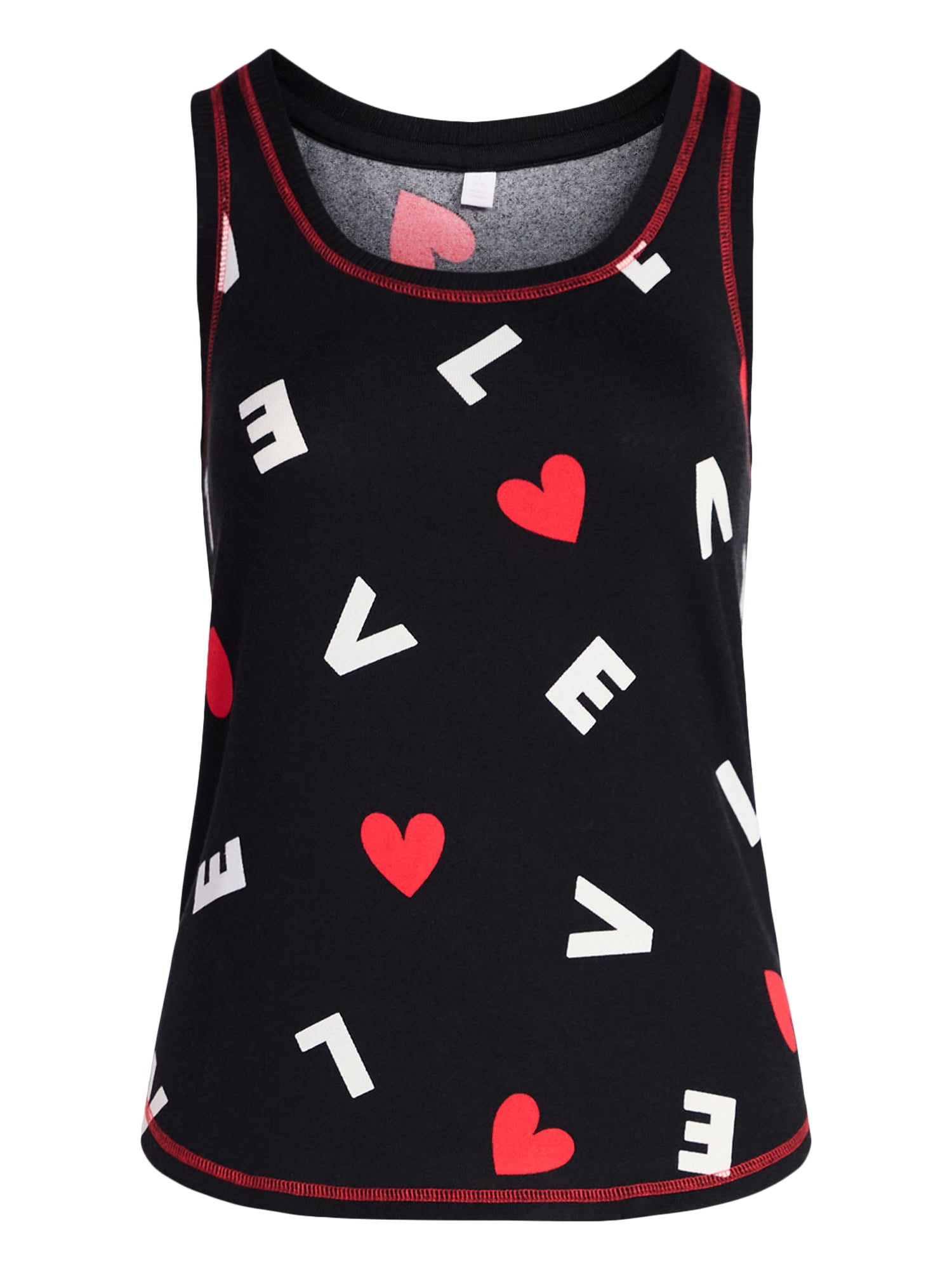 Joyspun Women's Cozy Lounge Collection Hacci Knit Sleep Tank Top, Sizes XS-3X