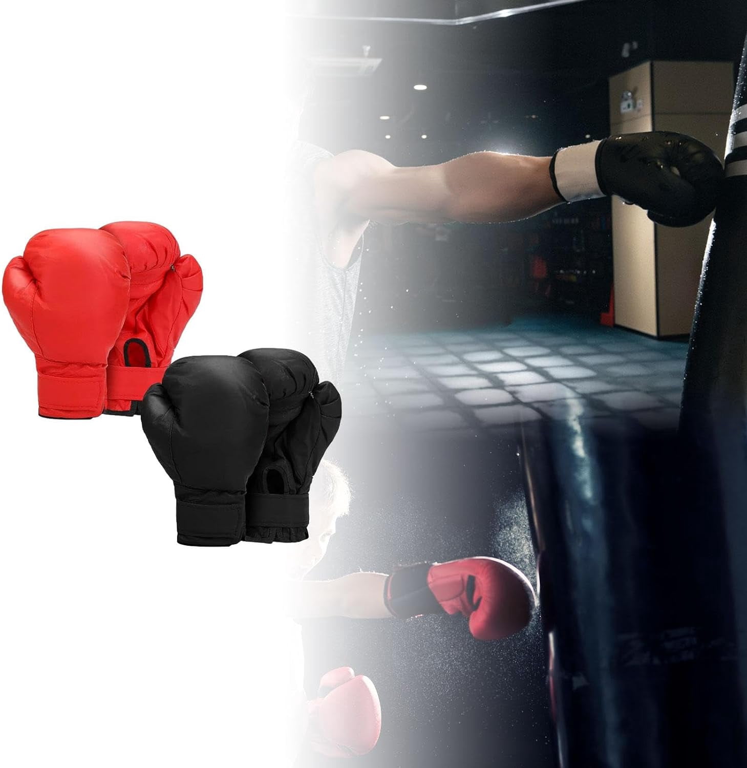 GGB-2 Pair Boxing Gloves for Men & Women Professional Training Gloves Punching Bag MMA Fighting Mitts【0509】