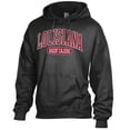 thumbnail image 2 of Men's Comfort Wash  Black Louisiana Ragin' Cajuns Lightweight Fleece Pullover Hoodie, 2 of 3