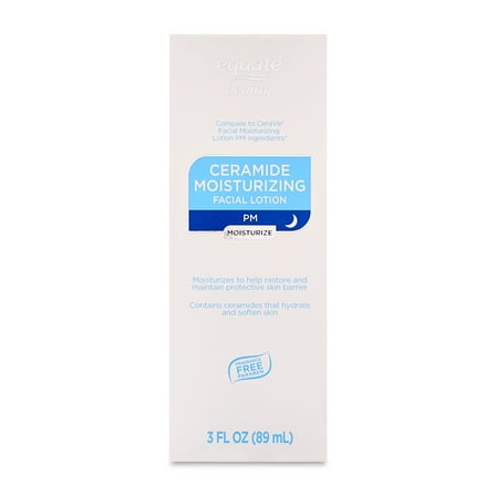Equate Ceramide Moisturizing PM Facial Lotion, 3 fl oz, Compare to Cerave Facial Moisturizing Lotion PM