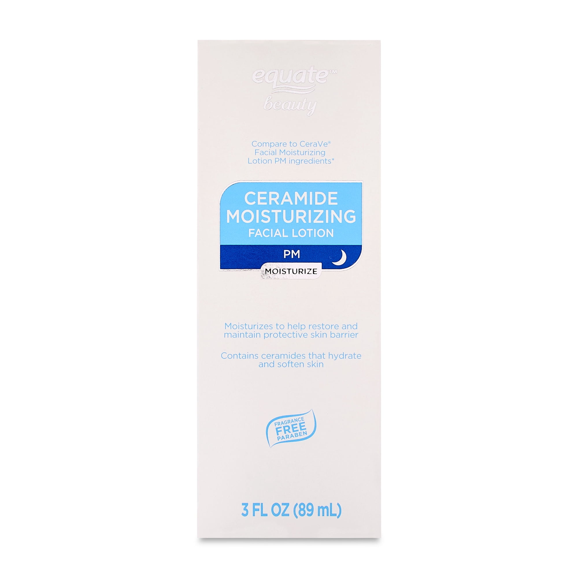 Equate Facial Moisturizing Lotion PM, 3 fl oz