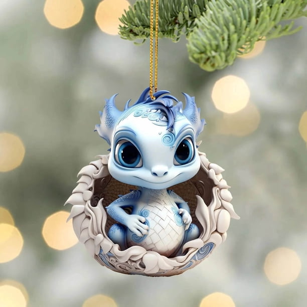 1 Adorno Navideño para Árbol de Navidad 2024, Acrílico, para Colgar En El Árbol, Fiestas, Coches, Decoración Del Hogar.
